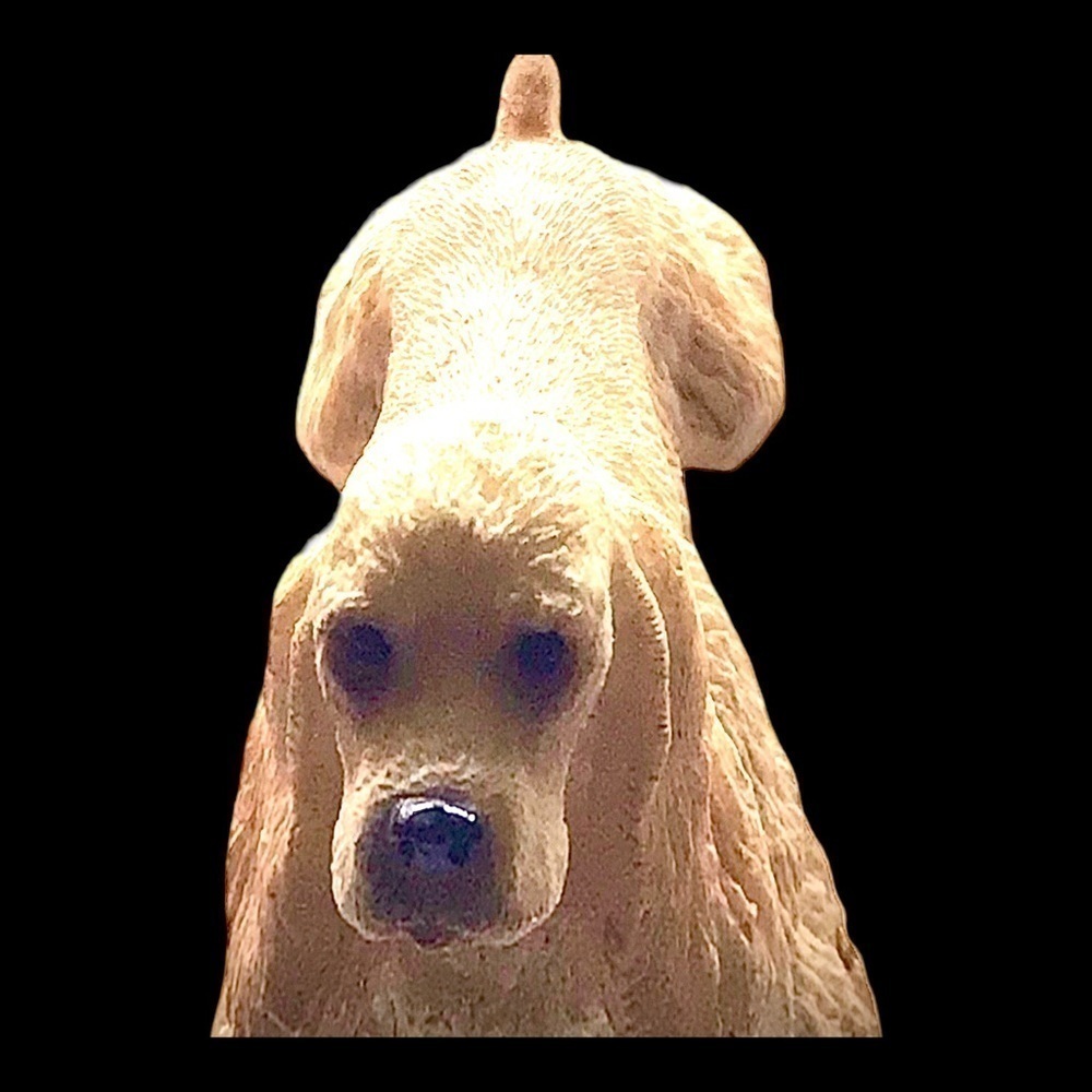2 1988 Stone Critters Cocker Spaniel dog figurine sculpture